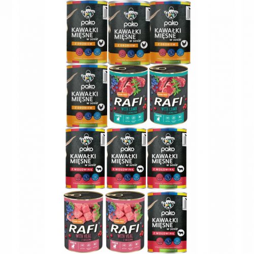  D. NOTECI FOOD RAFI JUNIOR MIX GUSTI PSA 12x400g