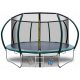  TRAMPOLINO DA GIARDINO 374CM 12FT CON RETE E SCALA