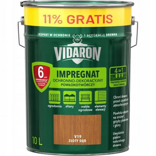 Impregnante Vidaron Golden Oak V19 10 l