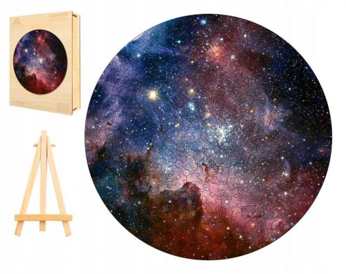  PUZZLE IN LEGNO GRANDE 280 PEZZI GALAXY IN SCATOLA DI LEGNO