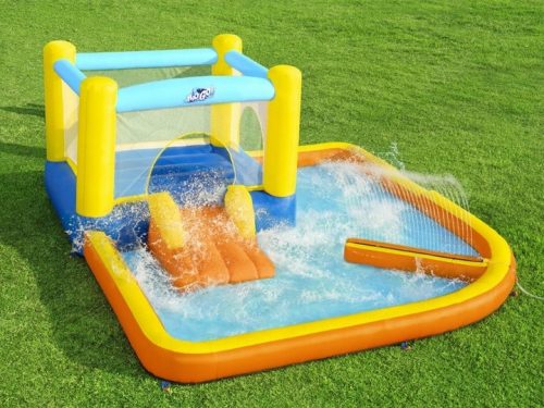 PISCINA CON SCORREVOLI CON TRAMPOLINO BOUNTAIN CASTLE