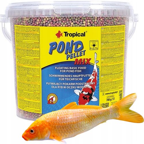  Tropical Pond Pellet Mix S mangime per pesci 700 g 5 l