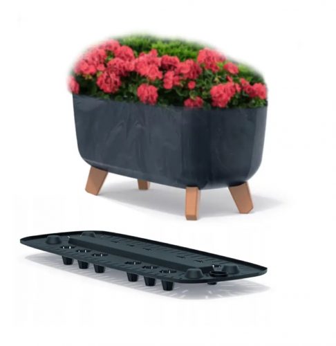  Prosperplast DGCL600E-S433 vaso da fiori nero 58x24x23,5 cm