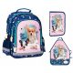  Zaino scuola multiscomparto Derform bianco, Sfumature di marrone e beige, Sfumature di blu, Sfumature di rosa, Multicolor 1 l