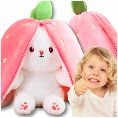  CONIGLIO IN CAROTA Mascotte Coniglietto Carota Lepre Peluche GRANDE XL 35 cm