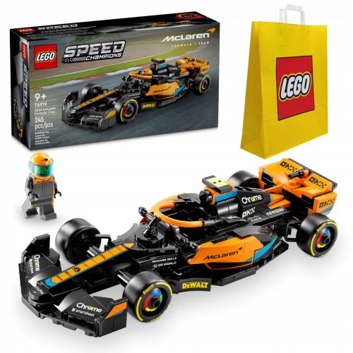  LEGO Speed Champions 76919 McLaren Auto da corsa di Formula 1 2023 + LEGO 6315792 VP SACCHETTO DI CARTA MEDIO M 34X41X10 TE