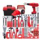  Set di strumenti per bambini Mr. e Mrs. Gadget Tools