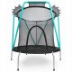  PICCOLO TRAMPOLINO CASA CON RETE - 167 cm 5,5FT - PER BAMBINI 3-8 L