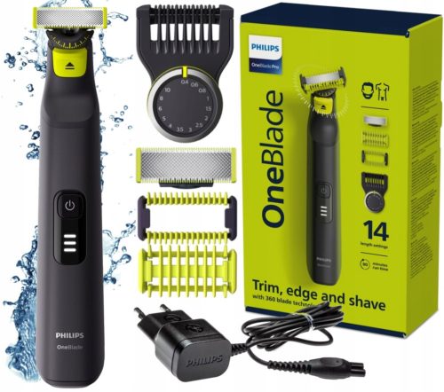 PHILIPS ONEBLADE PRO 360 RASOIO TRIMMER CLIMA CORPO BARBA VISO DA UOMO