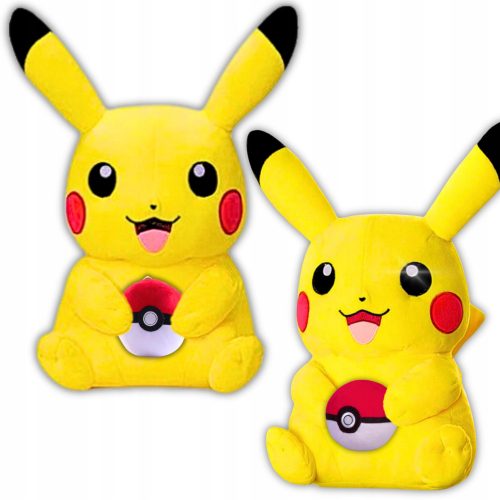  MASCOTTE PIKACHU GRANDE PELUCHE POKEMON MORBIDO 40CM + COCCOLE POKEBALL