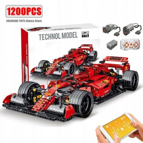  Blocchi Bolid Formula F1 Rosso 1200 pz TECHNIC