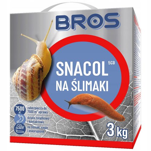  Bros SNACOL 5GB VELENO LUMACA 3kg STRONG + FOGLIO Guanti monouso MASTER HDPE 2 pz/paio