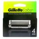  Cartucce per rasoio Gillette Labs 4 pz.