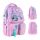  ZAINO SCUOLA RAGAZZA, ROSA, PATCH AQUILONE IN VELCRO