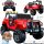  Auto a batteria Monster Jeep WXE1688 4X4 24v Rossa