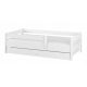  Lettino per bambini SIMPLE BABY BOO 160x80 + CASSETTO + materasso BIANCO LISCIO