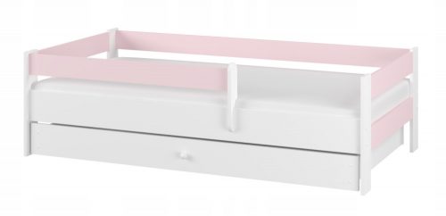  SIMPLE BABY BOO lettino per bambini 160x80 CASSETTO materasso BIANCO LISCIO ROSA