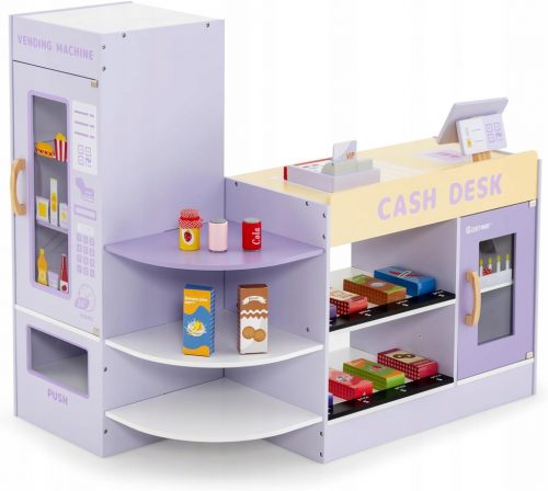  Registratore di cassa per bambini, supermercato con distributore automatico