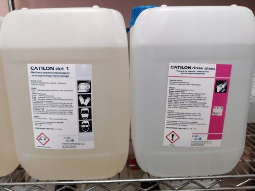 Risciacquo e lucidatura professionale delle stoviglie - Catilon risciacquo bicchiere 10L + Liquido professionale per lavastoviglie in lavatrice Catilon det 1 10L