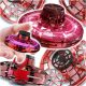  DRONE VOLANTE FIDGET SPINNER, ROSSO LUMINOSO