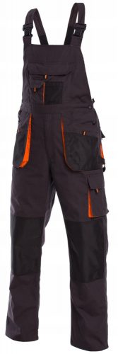 Pantaloni da lavoro STRONG Pantaloni con bretelle CLASSIC ARANCIONE RINFORZATI OXFORD600