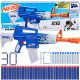  LANCIA AMMORTIZZATORI NERF FORNITE BLU + DARDI IN SCHIUMA 30 BLU