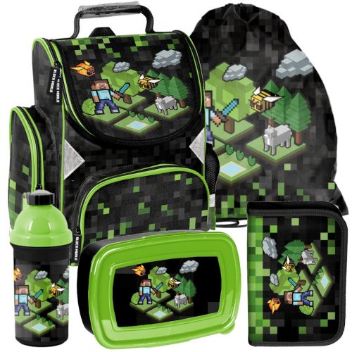  BORSA SCUOLA Zaino PASO MINECRAFT classe 1-3