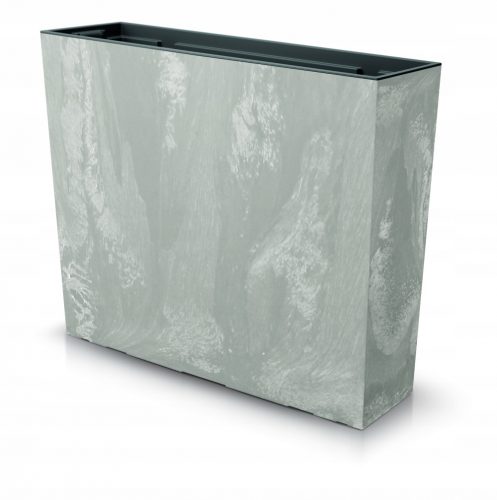  Vaso da fiori Prosperplast 58 cm x 18 x 49,8 cm in plastica tonalità grigio e argento