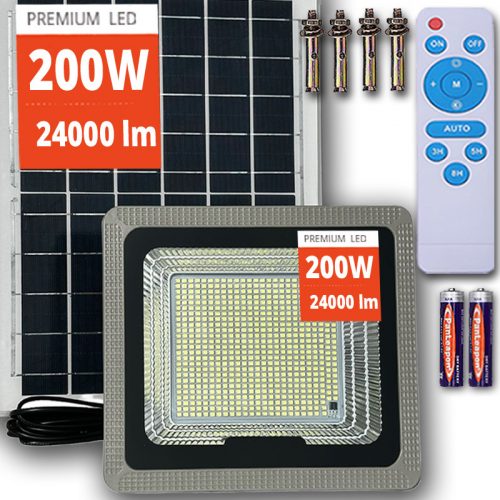  Lampione stradale Vogler 400 W 48000 lm ad energia solare