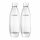  SodaStream Bottiglie con fusibile per gasatore, bianco, 1 L, 2 pezzi