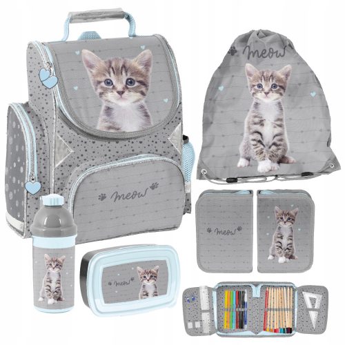  PASO KITTY SET SCUOLA, SACCHETTO, ASTUCCIO, PORTA PRANZO