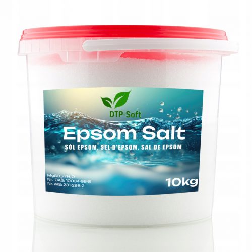  Secchio di sale amaro solfato di magnesio da 10 kg puro 99,5% Epsom 10 kg Epson