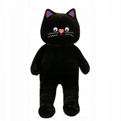  MASCOTTE PELUCHE COCCOLE GRANDE DOLCE GATTO NERO XL 60 cm