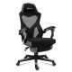  Sedia da gaming Huzaro Combat 3.0 Grey, rete nera e grigia