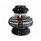  CANDELA CANDELE LANTERNA PER TOMBA CERAMICA UFO TRECCIA NERA + CANDELA LED NERA