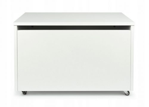  Baule portagiochi Leomark 71 x 71 cm bianco