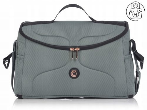  Borsa per passeggino gemellare Cavoe Avec Boho Green Convertibile in materassino