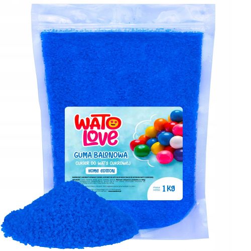  Dispositivo per zucchero filato WatoLove 1 Kg Bubble Gum Zucchero Filato Blu 1 W