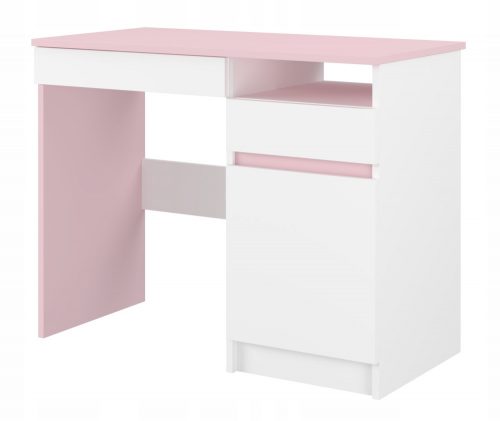  SCRIVANIA PER BAMBINO per un bambino N40 BABY BOO BIANCO LISCIO + ROSA