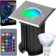  Lampada ad inerzia Decorya DecoGround 50 W + LAMPADINA GU10 LED RGB DECORYA 16 COLORI SU TELECOMANDO