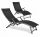  Sedia a sdraio FOCUSGARDEN, GARDEN CHAIR, metallo nero