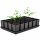  24× Vaso da fiori DonKwiat 9 cm x 9 x 14 cm diametro 9 cm plastica nera + supporto per vaso GardenPlus + 60 cm plastica