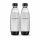  X2 BOTTIGLIE D'ACQUA SODASTREAM FUSE DA 1 L - NERE CONFEZIONE DA 2