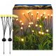  2 pezzi Lampada solare Palline altalena 10 LED da giardino