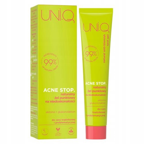  4ORGANIC UNI.Q ACNE STOP. Gel macchie naturali per imperfezioni, 20 ml