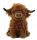  MUCCA SCOZZESE MARRONE PELUCHE MASCOTTE PER BAMBINI MUCCA DELLE HIGHLANDS