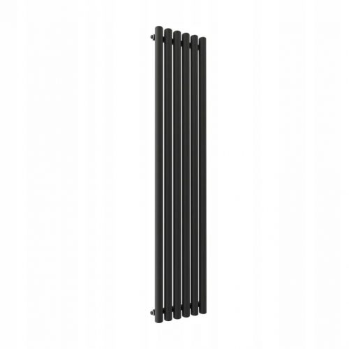  Termoarredo verticale Duraterm ROUND 180x36 cm nero, interasse 5 cm