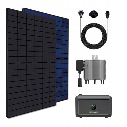 Balcone fotovoltaico 860W con inverter WIFI Deye 800W e Growatt NOAH 2000