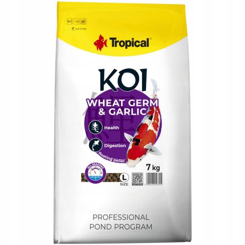  Mangime per pesci Tropical Koi Germe di Grano e Aglio 1,5 kg