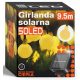  Ghirlanda solare Smartled 950 cm, nera